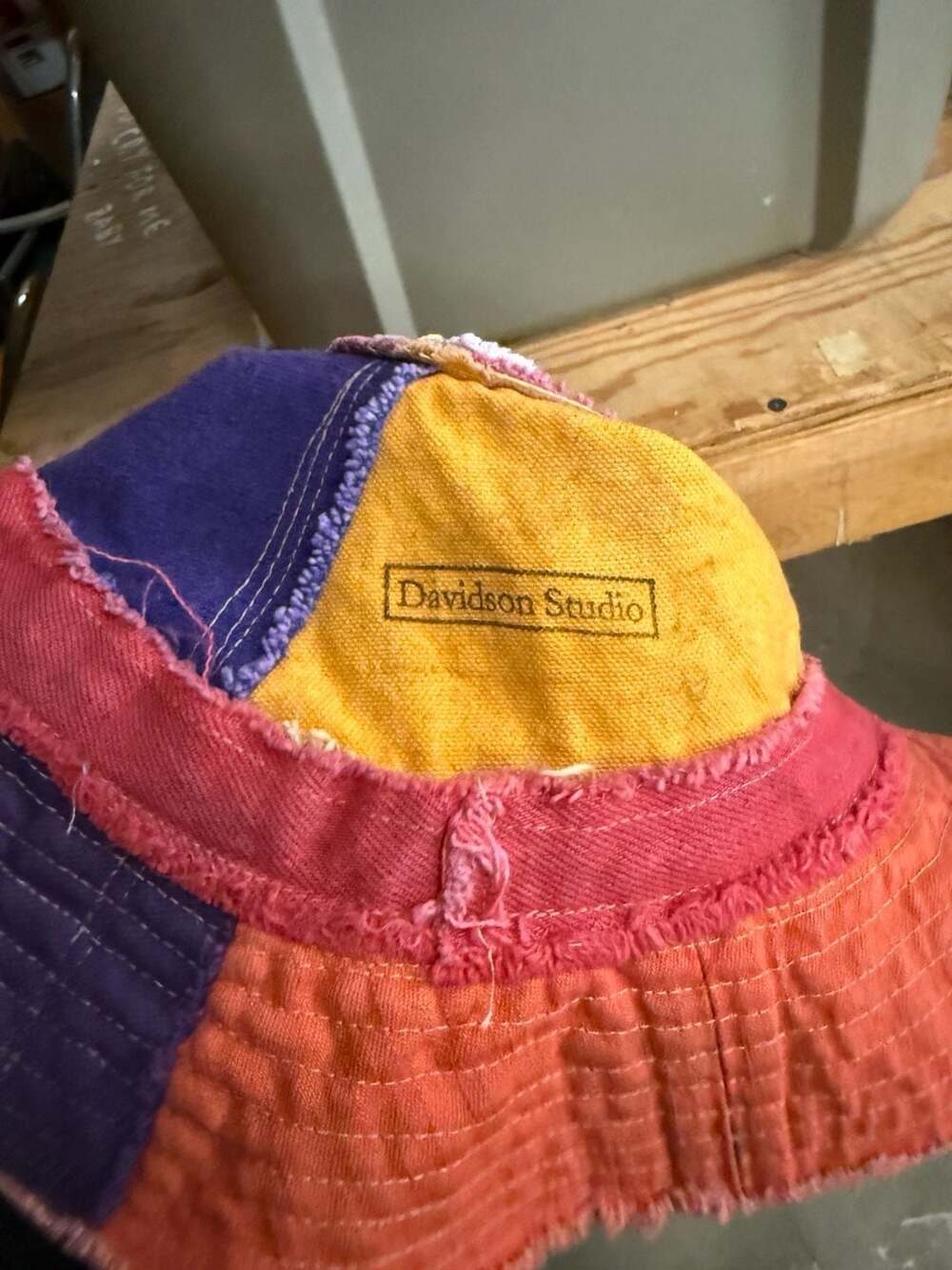 Davidson Studio Multicolor Patchwork Bucket Hat - Picture 6 of 6